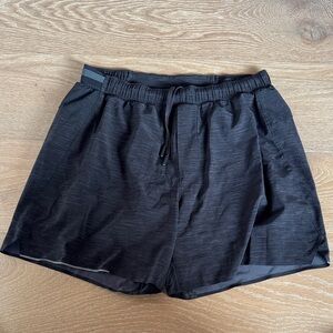 lululemon athletica Lined Charcoal Athletic Shorts